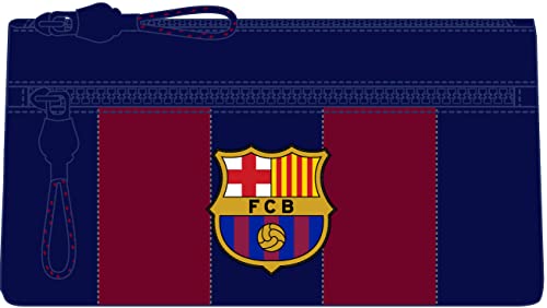 Safta F.C. Barcelona – Double Zip Pencil Case, Children's Pencil Case, Ideal for School Ages, Comfortable and Versatil von safta
