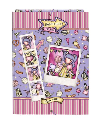Safta - Gorjuss Fairground First Prize Ordner mit 3 Klappen, 26 x 33,5 x 2,5 cm, mehrfarbig (522217068) von safta