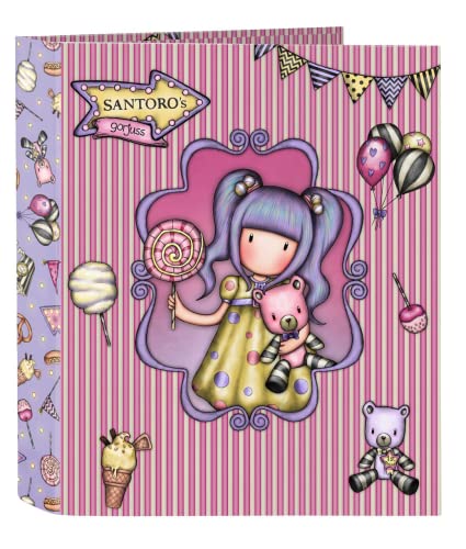 Safta - Ordner F. 4 Ringe 35 mm breit Gorjuss Fairground First Prize 27 x 33 x 6 cm, mehrfarbig (52217657) von safta