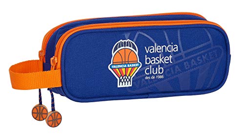 Valencia, Blau/orange, 125x40x195 mm, Doppeltes Mäppchen Valencia, Blau/orange, 125x40x195 mm, Doppeltes Mäppchen von safta