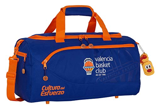 Valencia, Blau/orange, 260x120x150 mm, Sporttasche von safta