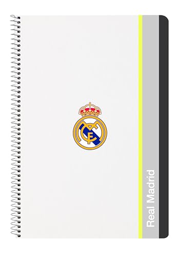safta Real Madrid Equiicion 25/26 Notizbuch, 80 Blatt, Hardcover, 1 Design, ideal für Kinder verschiedener Altersgruppen, bequem und vielseitig, Qualität und Widerstandsfähigkeit, 21,5 x 1 x 31 cm safta Real Madrid Equiicion 25/26 Notizbuch, 80 Blatt, Hardcover, 1 Design, ideal für Kinder verschiedener Altersgruppen, bequem und vielseitig, Qualität und Widerstandsfähigkeit, 21,5 x 1 x 31 cm von safta