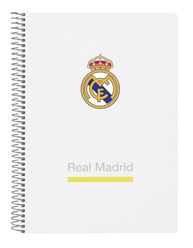 safta Real Madrid Equiipacion 25/26 Notizbuch, Viertel, 80 Blatt, Hardcover, 1Design, ideal für Kinder verschiedener Altersgruppen, bequem und vielseitig, Qualität und Widerstandsfähigkeit, 15,5 x 22 safta Real Madrid Equiipacion 25/26 Notizbuch, Viertel, 80 Blatt, Hardcover, 1Design, ideal für Kinder verschiedener Altersgruppen, bequem und vielseitig, Qualität und Widerstandsfähigkeit, 15,5 x 22 von safta