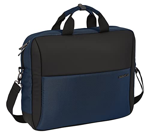 safta Unisex Kinder, Mehrfarbig (642201807) Laptoptasche 15,6 Zoll + Tablet + USB Business Dark Blue 41 x 33 x 9 cm, bunt von safta