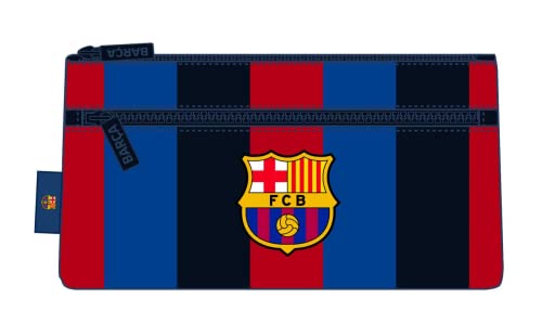 safta Unisex Kinder 1ª Mannschaft Federmäppchen mit doppeltem Reißverschluss von F.C. Barcelona 22/23, 230 x 110 mm, Marineblau und Granatrot, Estándar safta Unisex Kinder 1ª Mannschaft Federmäppchen mit doppeltem Reißverschluss von F.C. Barcelona 22/23, 230 x 110 mm, Marineblau und Granatrot, Estándar von safta