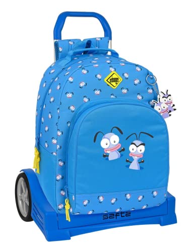 safta Unisex Kinder Rucksack mit Trolley Evolution EL Ameisenhaus, 32 x 42 x 15 cm, bunt, Estándar von safta