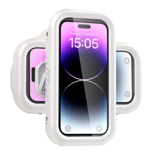 saibunratus Dusch-Handyhalterung, Dusch-Handyhülle, hochempfindliches HD-Touchscreen-Handy-Zubehör für Badezimmer, Spiegel, Badewanne, Küche von saibunratus