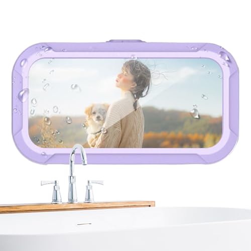 saibunratus Handyhülle mit Dusche, Handyhalterung mit HD-Touchscreen, Hochempfindlich, Handyzubehör für Badezimmer, Spiegel, Badewanne, Küche saibunratus Handyhülle mit Dusche, Handyhalterung mit HD-Touchscreen, Hochempfindlich, Handyzubehör für Badezimmer, Spiegel, Badewanne, Küche von saibunratus