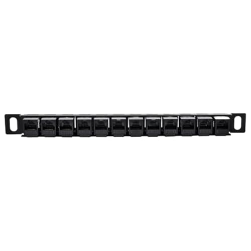 saibunratus Patchpanel mit 12 Anschlüssen, Kabel-Organizer-Panel, ungeschirmtes Cat5e/Cat6-Kabel-Rack für Kabelmanagement, Draht-Organizer-Ständer von saibunratus