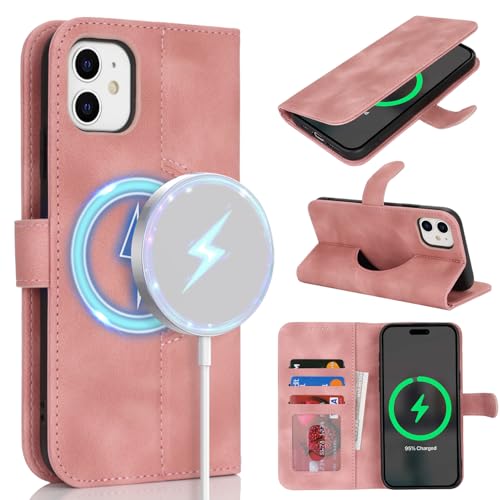 saihamny Handyhülle für iPhone 11 Hülle mit Kartenfach für Frauen, Hülle für iPhone 11 Klapphülle Handytasche Flip Brieftasche Schutzhülle mit Kartenfächern für Männer-Rosa saihamny Handyhülle für iPhone 11 Hülle mit Kartenfach für Frauen, Hülle für iPhone 11 Klapphülle Handytasche Flip Brieftasche Schutzhülle mit Kartenfächern für Männer-Rosa von saihamny