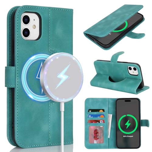 saihamny Handyhülle für iPhone 11 Hülle mit Kartenfach für Frauen, Hülle für iPhone 11 Klapphülle Handytasche Flip Brieftasche Schutzhülle mit Kartenfächern für Männer-Türkis saihamny Handyhülle für iPhone 11 Hülle mit Kartenfach für Frauen, Hülle für iPhone 11 Klapphülle Handytasche Flip Brieftasche Schutzhülle mit Kartenfächern für Männer-Türkis von saihamny