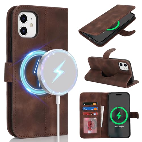 saihamny Handyhülle für iPhone 12 Hülle mit Kartenfach für Frauen, Hülle für iPhone 12 Pro Klapphülle Handytasche Flip Brieftasche Schutzhülle mit Kartenfächern für Männer-Dunkelbraun saihamny Handyhülle für iPhone 12 Hülle mit Kartenfach für Frauen, Hülle für iPhone 12 Pro Klapphülle Handytasche Flip Brieftasche Schutzhülle mit Kartenfächern für Männer-Dunkelbraun von saihamny