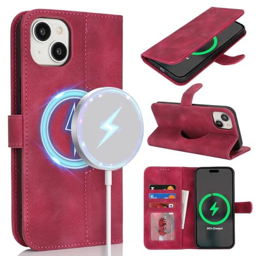 saihamny Handyhülle für iPhone 13 Hülle mit Kartenfach für Frauen, Hülle für iPhone 13 Klapphülle Handytasche Flip Brieftasche Schutzhülle mit Kartenfächern für Männer-Burgunderrot saihamny Handyhülle für iPhone 13 Hülle mit Kartenfach für Frauen, Hülle für iPhone 13 Klapphülle Handytasche Flip Brieftasche Schutzhülle mit Kartenfächern für Männer-Burgunderrot von saihamny