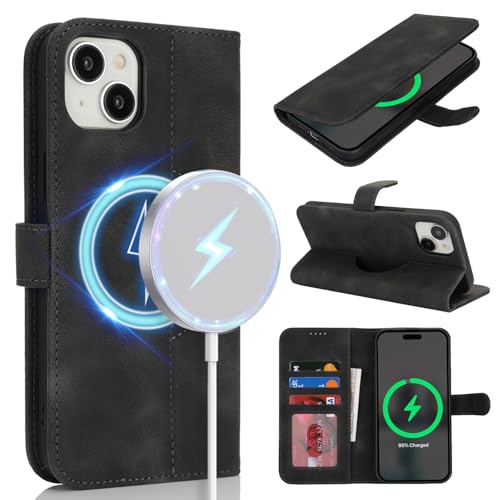 saihamny Handyhülle für iPhone 14 Plus Hülle mit Kartenfach für Frauen, Hülle für iPhone 14 Plus Klapphülle Handytasche Flip Brieftasche Schutzhülle mit Kartenfächern für Männer-Dunkelgrau saihamny Handyhülle für iPhone 14 Plus Hülle mit Kartenfach für Frauen, Hülle für iPhone 14 Plus Klapphülle Handytasche Flip Brieftasche Schutzhülle mit Kartenfächern für Männer-Dunkelgrau von saihamny