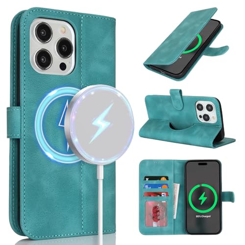 saihamny Handyhülle für iPhone 14 Pro Max Hülle mit Kartenfach für Frauen, Hülle für iPhone 14 Pro Max Klapphülle Handytasche Flip Brieftasche Schutzhülle mit Kartenfächern für Männer-Türkis saihamny Handyhülle für iPhone 14 Pro Max Hülle mit Kartenfach für Frauen, Hülle für iPhone 14 Pro Max Klapphülle Handytasche Flip Brieftasche Schutzhülle mit Kartenfächern für Männer-Türkis von saihamny