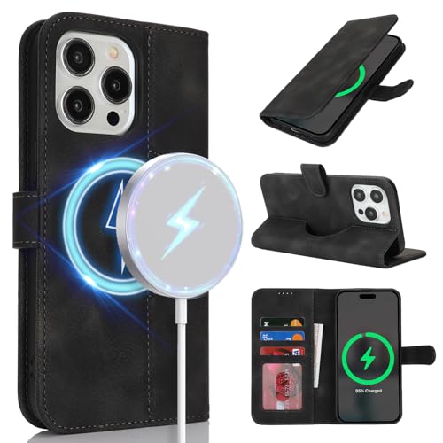 saihamny Handyhülle für iPhone 14 Pro Max Hülle mit Kartenfach für Frauen, Hülle für iPhone 14 Pro Max Klapphülle Handytasche Flip Brieftasche Schutzhülle mit Kartenfächern für Männer-Dunkelgrau saihamny Handyhülle für iPhone 14 Pro Max Hülle mit Kartenfach für Frauen, Hülle für iPhone 14 Pro Max Klapphülle Handytasche Flip Brieftasche Schutzhülle mit Kartenfächern für Männer-Dunkelgrau von saihamny