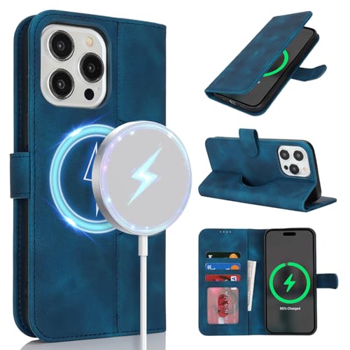 saihamny Handyhülle für iPhone 14 Pro Max Hülle mit Kartenfach für Frauen, Hülle für iPhone 14 Pro Max Klapphülle Handytasche Flip Brieftasche Schutzhülle mit Kartenfächern für Männer-Blau saihamny Handyhülle für iPhone 14 Pro Max Hülle mit Kartenfach für Frauen, Hülle für iPhone 14 Pro Max Klapphülle Handytasche Flip Brieftasche Schutzhülle mit Kartenfächern für Männer-Blau von saihamny