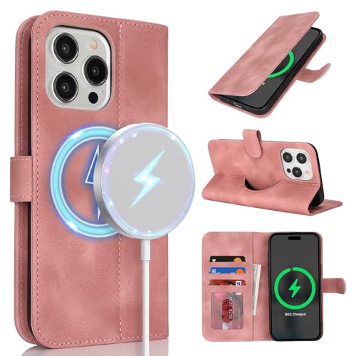 saihamny Handyhülle für iPhone 14 Pro Max Hülle mit Kartenfach für Frauen, Hülle für iPhone 14 Pro Max Klapphülle Handytasche Flip Brieftasche Schutzhülle mit Kartenfächern für Männer-Rosa saihamny Handyhülle für iPhone 14 Pro Max Hülle mit Kartenfach für Frauen, Hülle für iPhone 14 Pro Max Klapphülle Handytasche Flip Brieftasche Schutzhülle mit Kartenfächern für Männer-Rosa von saihamny