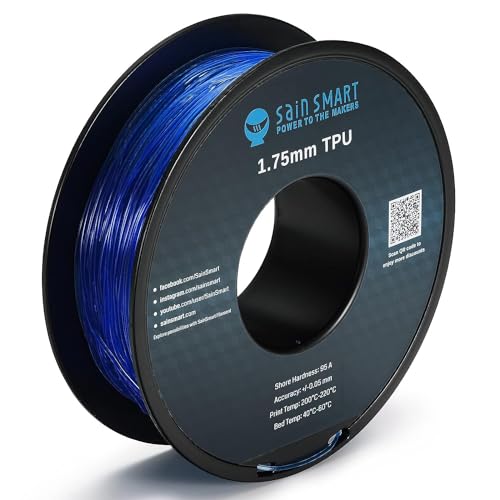 SainSmart TPU 3D-Drucker Filament, 1,75 mm, 0,8 kg, Blau von sainsmart