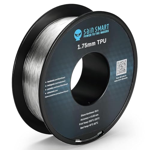 SainSmart TPU 3D-Drucker Filament, 1,75 mm, 0,8 kg, klar von sainsmart