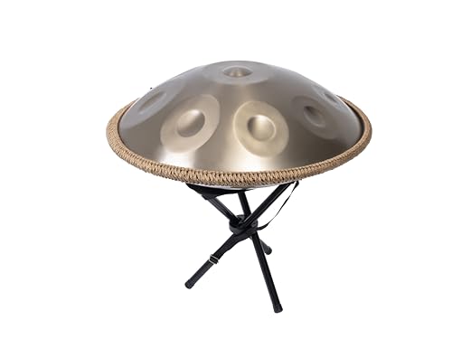 Sarospan Handpan Drum - 22 Zoll 9 Noten D Kurd 440Hz - Hand Tuning Handpan - Includes Soft Bag, Mallets, Stand, Note Stickers, Cleaning Cloth - Artist Performance Video Sarospan Handpan Drum - 22 Zoll 9 Noten D Kurd 440Hz - Hand Tuning Handpan - Includes Soft Bag, Mallets, Stand, Note Stickers, Cleaning Cloth - Artist Performance Video von sarospan