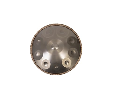 Handpan Drum - 22-Inch 10-Note D Kurd 440Hz - Hand Tuning Handpan - Includes Soft Bag, Mallets, Stand, Note Stickers, Cleaning Cloth - Artist Performance Video von sarospan