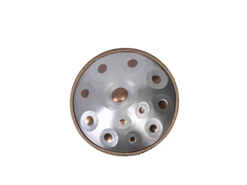 Sarospan Handpan Drum - 22 Zoll 12 Noten D Kurd 440Hz - Hand Tuning Handpan - Includes Soft Bag, Mallets, Stand, Note Stickers, Cleaning Cloth - Artist Performance Video von sarospan