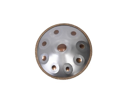 Handpan Drum - 22-Inch 9-Note D Kurd 440Hz - Hand Tuning Handpan - Includes Soft Bag, Mallets, Stand, Note Stickers, Cleaning Cloth - Artist Performance Video von sarospan