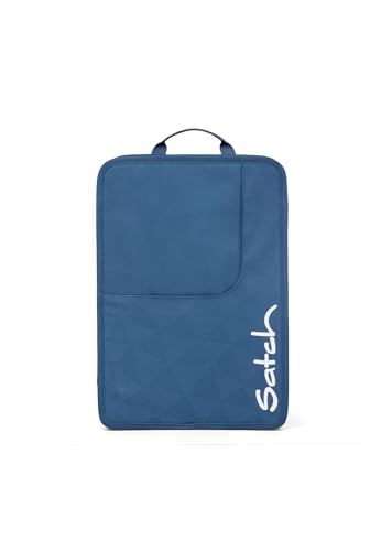 satch Heftebox DIN A4 für Schulrucksäcke inkl. Griff und drei Fächern, hochwertig und leicht Heftebox Triple Flex Light Blue - Hellblau von satch