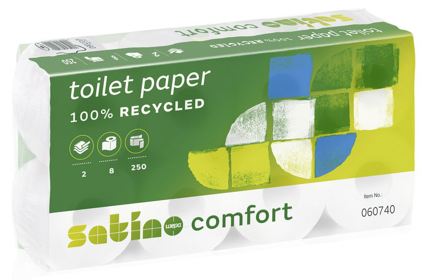 satino by wepa Toilettenpapier Comfort, 2-lagig, hochweiß von satino by wepa