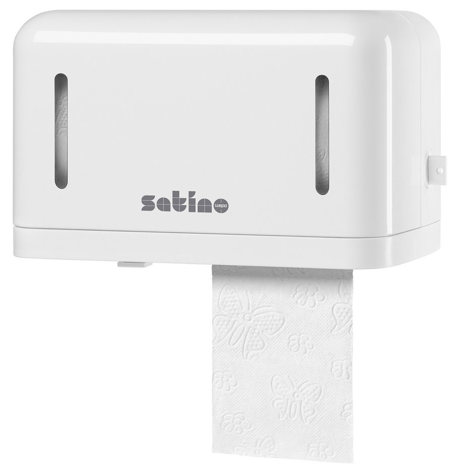satino by wepa Toilettenpapier-Spender, weiß von satino by wepa