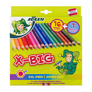 JOLLY X-BIG Buntstifte farbsortiert, 17 St. von JOLLY