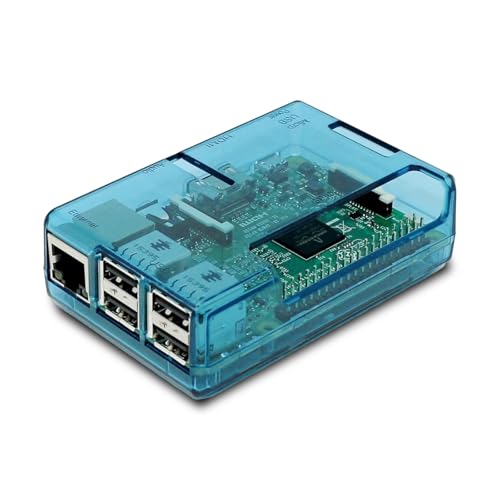 Blau transparent Case Closed für Raspberry Pi Modell B+ Model B Plus von sb components