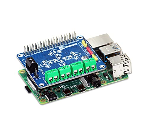 SB New Motorshield für Raspberry Pi 2 und 3 Diese Erweiterungsplatine kann bis zu 4 Motoren, 2 IR-Sensoren und einen einzelnen Ultraschallsensor steuern. von sb components