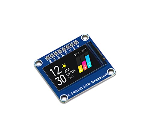 sb components 2,9 cm (1,1 Zoll) LCD-Breakout, 2,9 cm (1,1 Zoll) Display, quadratisches LCD-Modul mit 240 x 135 Auflösung, 65 K RGB-Farben, SPI-Schnittstelle, LCD-Display für Raspberry Pi, Arduino, von sb components