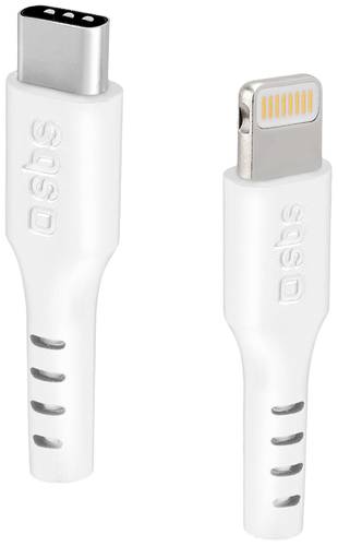 Sbs mobile USB-C® Kabel Apple Lightning Stecker, USB-C® Stecker 1m Weiß beidseitig verwendbarer S von sbs mobile