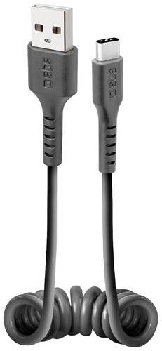 Sbs mobile USB-Ladekabel USB-B Stecker, USB-C® Stecker 50cm Schwarz Flexibel TECABLETYPCSK von sbs mobile