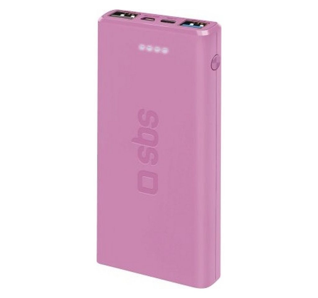 sbs TTBB10000FASTP Powerbank Lithium Polymer (LiPo) 10000 mAh Pink Powerbank von sbs