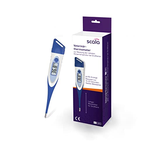 scala SC 1091 flex Veterinärthermometer für Großtiere mit flexibler Messspitze von scala