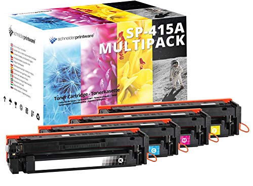 (MIT CHIP) Schneider Printware Toner Multipack kompatibel für HP 415A für HP Color Laserjet Pro MFP M454dn M454dw M479dw M479fdn M479fdw M479fnw von schneiderprintware