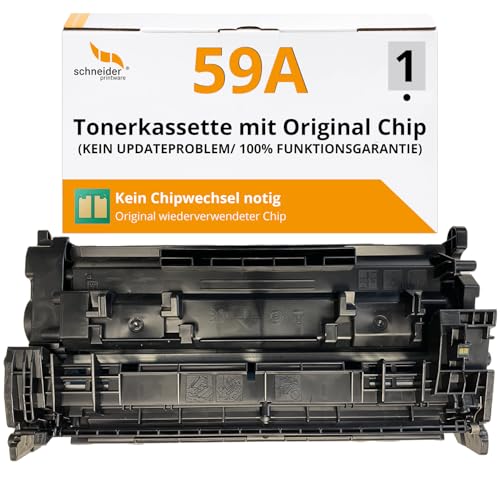 [Mit Original-Chip | wiederverwendet] Schneider Printware Toner kompatibel für HP 59A CF259A 59X für HP Laserjet Pro M304a M404d M404 DN dw n MFP M428dw M428fdn M428fdw M428m von schneiderprintware