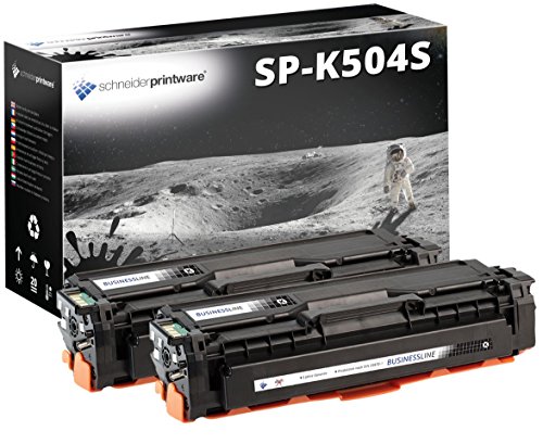 2 Schneider Printware Toner 35% mehr Leistung kompatibel zu CLT-K504S schwarz für Samsung Xpress C1810W C1860FW CLP 410 415N 415NW CLX-4195FN CLX-4195FW CLX-4195N von schneiderprintware