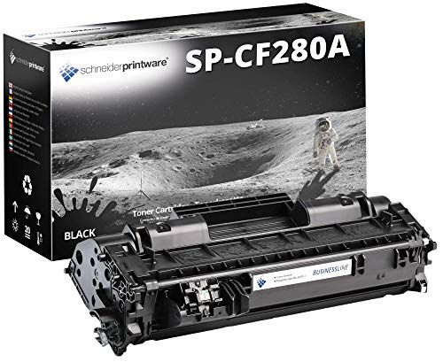 2 Schneider Printware Toner | 40 Prozent mehr Inhalt | kompatibel für HP 80A / CF280A Schwarz, 3.780 Seiten von schneiderprintware