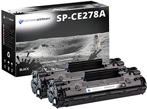 2 Schneider Printware Toner | 40% höhere Leistung | als Ersatz für CE278A kompatibel zu Laserjet P1560 P1566 P1600 P1601 P1602 P1603 P1604 P1605 P1606DN Laserjet pro M1536DNF M1537dnf M1538dnf von schneiderprintware