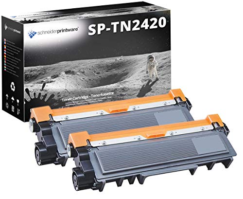 2 Schneider Printware Toner | 50% höhere Reichweite | kompatibel zu Brother TN-2420 TN2420 für Brother HL-L2310D HL-L2350DW HL-L2370DN HL-L2375DW MFC-L2710DW MFC-L2730DW MFC-L2750DW (2er TN2420XL) von schneiderprintware