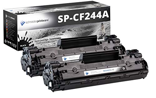 2 Schneider Printware Toner | 50% höhere Reichweite | kompatibel zu CF244A 44A für HP Laserjet Pro M15a, Pro M15w, Pro M28a, Pro M28w von schneiderprintware