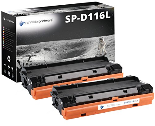 2 Schneider Printware Toner | 60% hohere Reichweite | kompatibel zu Samsung MLT-D116L MLT-D116S für Samsung Xpress M2625 M2675FN M2820DW M2825DW M2825ND M2835DW M2875FD M2875FW M2875ND M2885FW von schneiderprintware