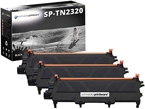 3 Schneider Printware Toner | je 6.000 Seiten | kompatibel zu Brother TN-2320 TN2320 für Brother DCP-L2500D DCP-L2520DW DCP-L2540DN HL-L2300D HL-L2340DW HL-L2360DN von schneiderprintware
