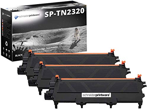 3 Schneider Printware Toner je 6.000 Seiten kompatibel zu TN-2320 für Brother HL-L2300D HL-L2340DW HL-L2360DN HL-L2365DW MFC-L2700DW MFC-2720DW MFC-2740DW DCP-L2500D DCP-L2520DW DCP-L2540DN von schneiderprintware