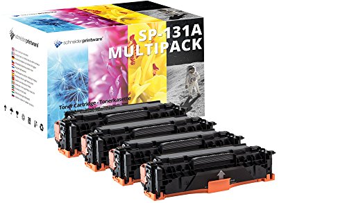 4 SCHNEIDERPRINTWARE Toner 35% mehr Leistung kompatibel zu HP CF210X CF210A CF211A CF212A CF213A131A für HP Laserjet Pro 200 Color M251n M251nw MFP M276n M276nw von schneiderprintware